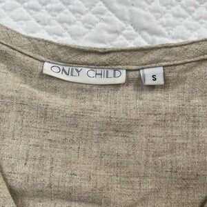 Only Child Women's Tan Blouse